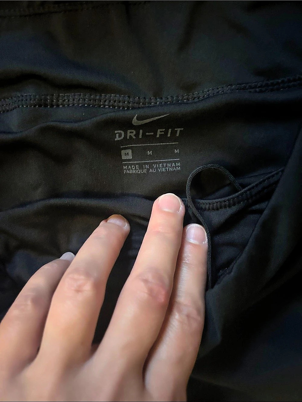 Nike Dri-FIT Tempo Running Shorts in Black & Blue Medium - Picture 4 of 5